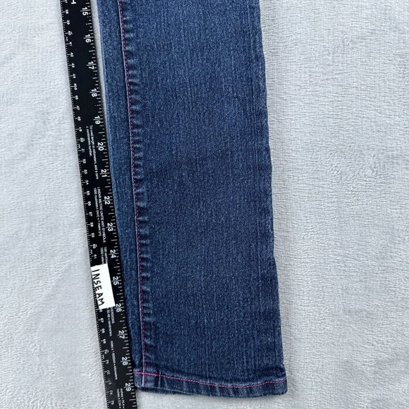 Grane Bootcut Jeans Womens Size 5 Junior Low Rise Embroidered Pockets Blue - Picture 9 of 12